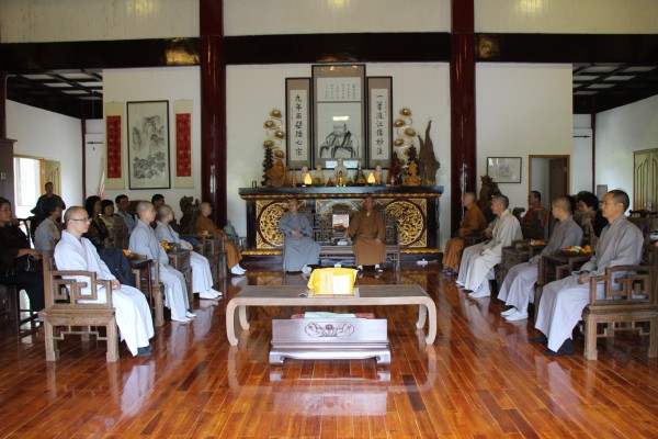 台湾慈光佛学院院长惠空法师一行参访雁荡山能仁寺(图8)