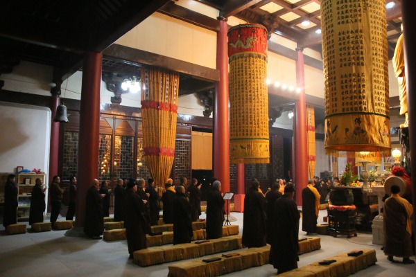 雁荡山能仁寺举行农历新年正月初一祝圣祈福普佛法会(图9)