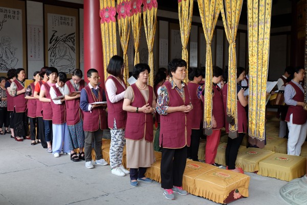 “雁荡山一日禅”第三期禅修活动今天在能仁寺如期举行(图13)