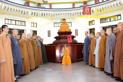 南普陀寺丙申年冬季禅七圆满解七 参禅师父接受则悟方丈考功(图21)