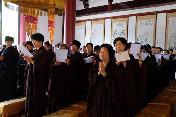 丁酉年四月初八，雁荡山能仁寺举行盛大的浴佛节法会(图9)