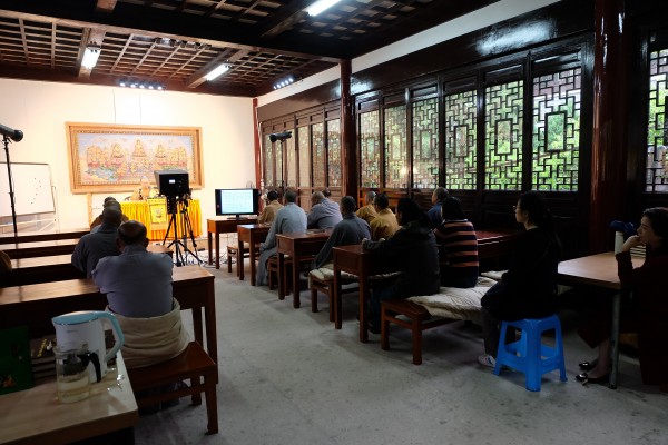 台湾南华大学副校长慧开法师莅临雁荡山能仁寺开讲《生死学》讲座(图3)