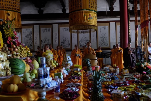 雁荡山能仁寺隆重举行佛欢喜日盂兰盆法会(图2)