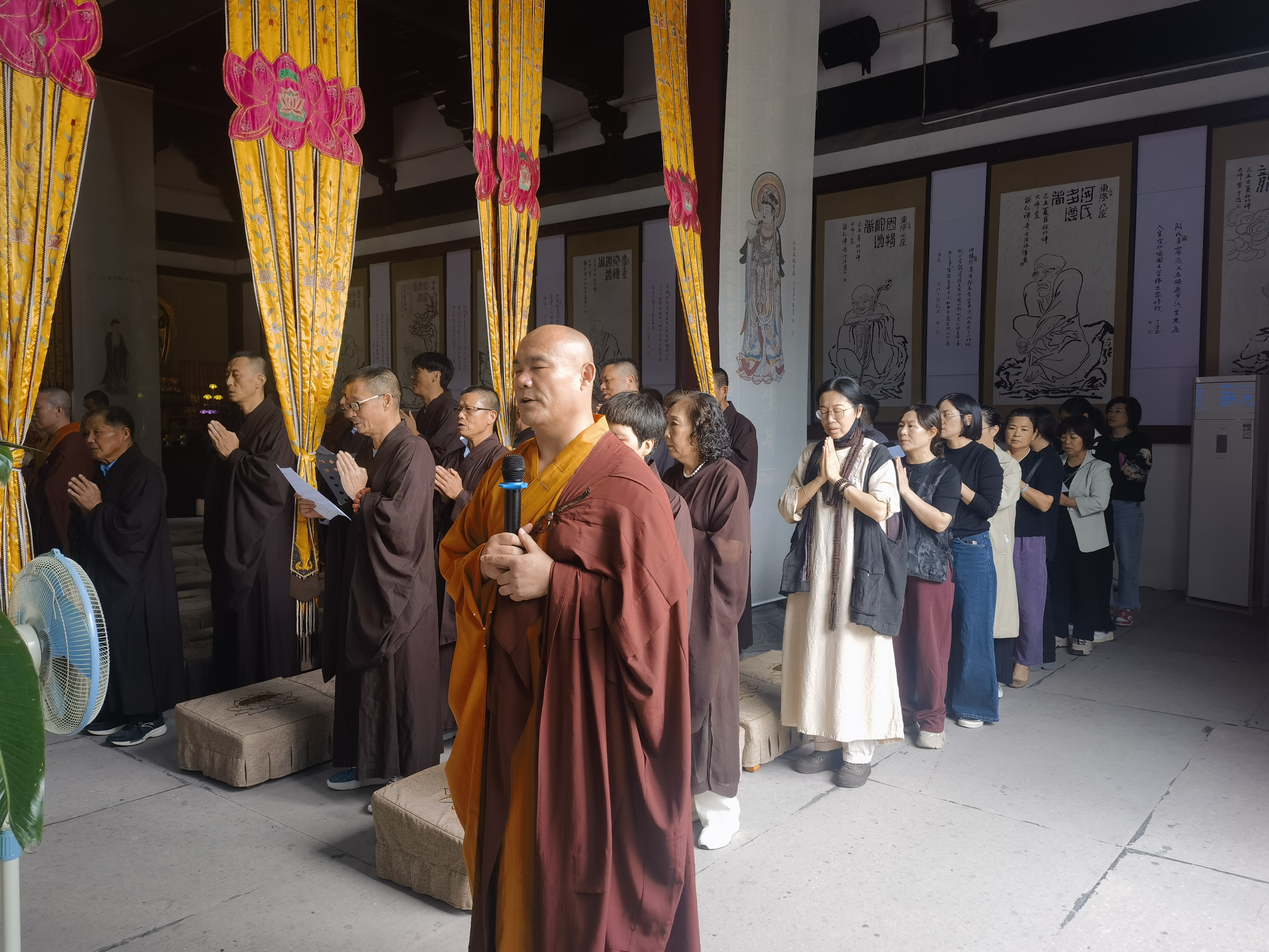 雁荡山能仁寺甲辰年楞严七法会念诵功德圆满(图9)